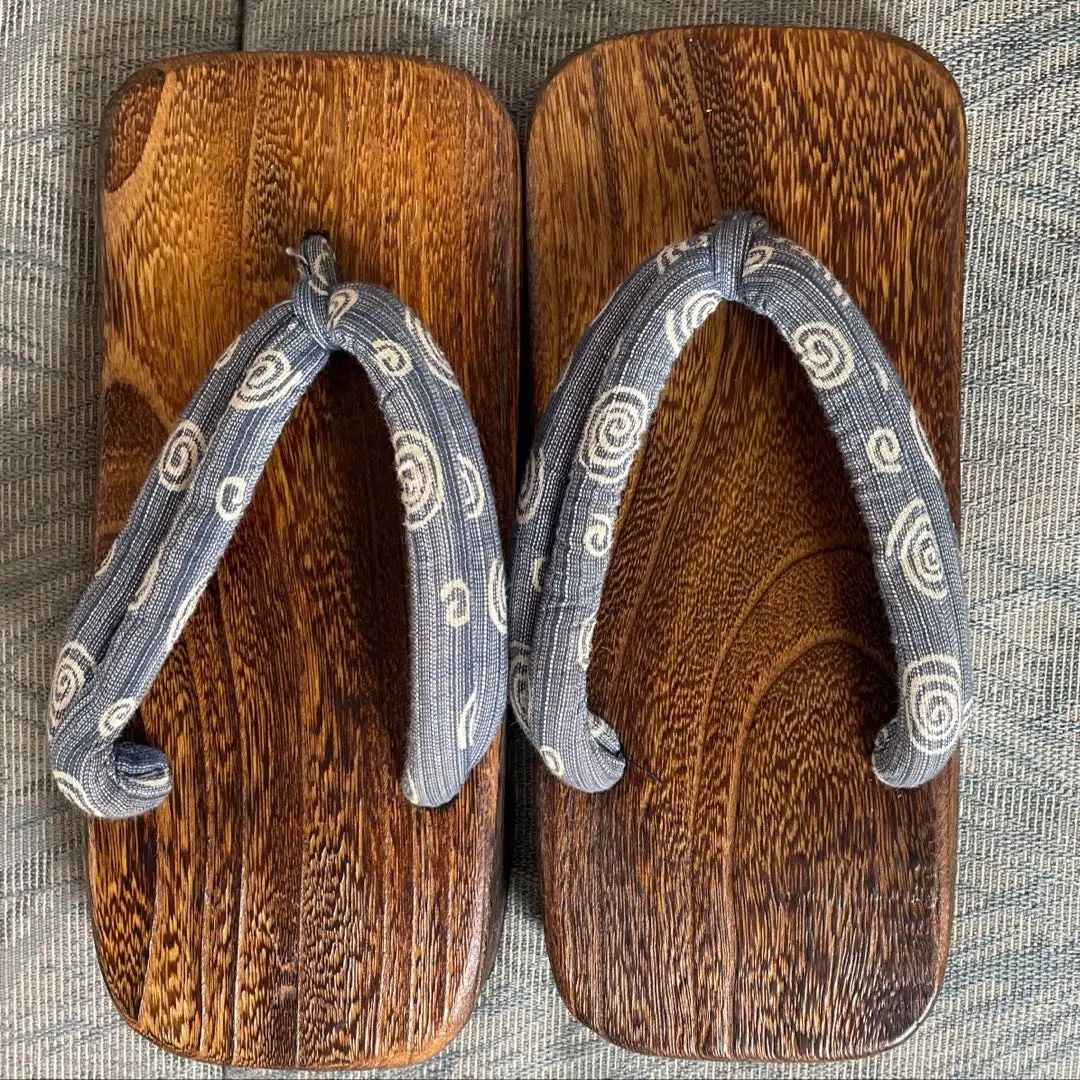 Thumbnail of Wooden geta sandals with rubber soles, size 26.0 and up