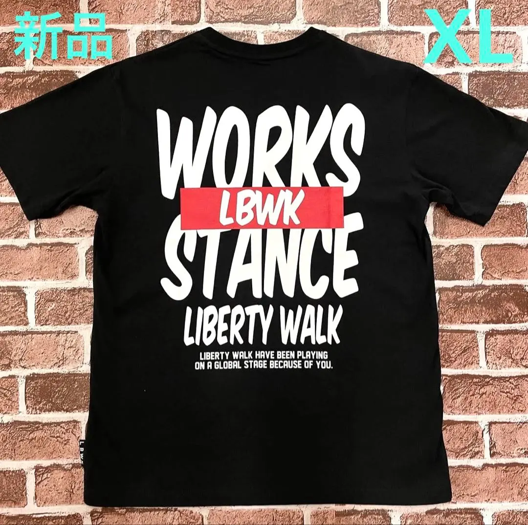 Thumbnail of LIBERTY WALK Top Short Sleeve T-shirt Black Print Logo