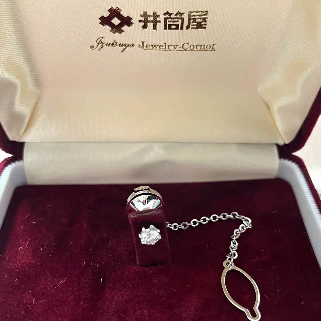 梶光夫　タイタック　K18 Pt900 ダイヤモンド　エマイユ　ネクタイピン 梶 光夫 タイタックピン エマイユ MITSUO KAJI ネクタイピン