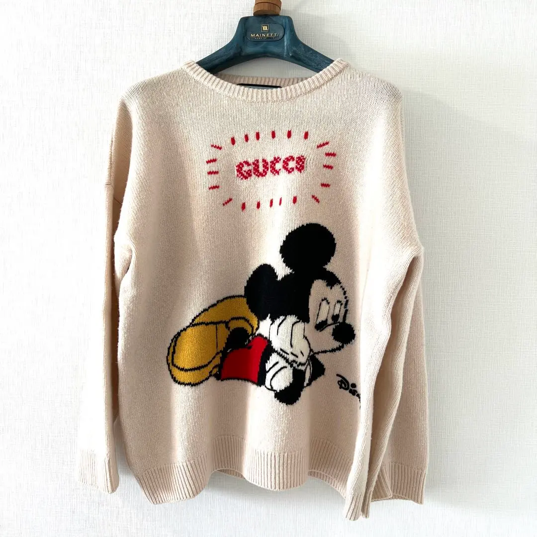 最終お値下げ　GUCCI × Disney ミッキーマウス トレーナー Disney x グッチ ミッキーマウス 偽物 オーバーサイズ