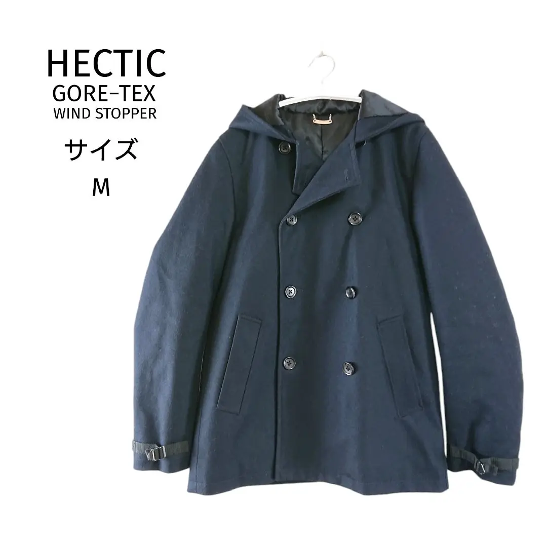 HECTIC 名品 Windstopper フード付きコート M