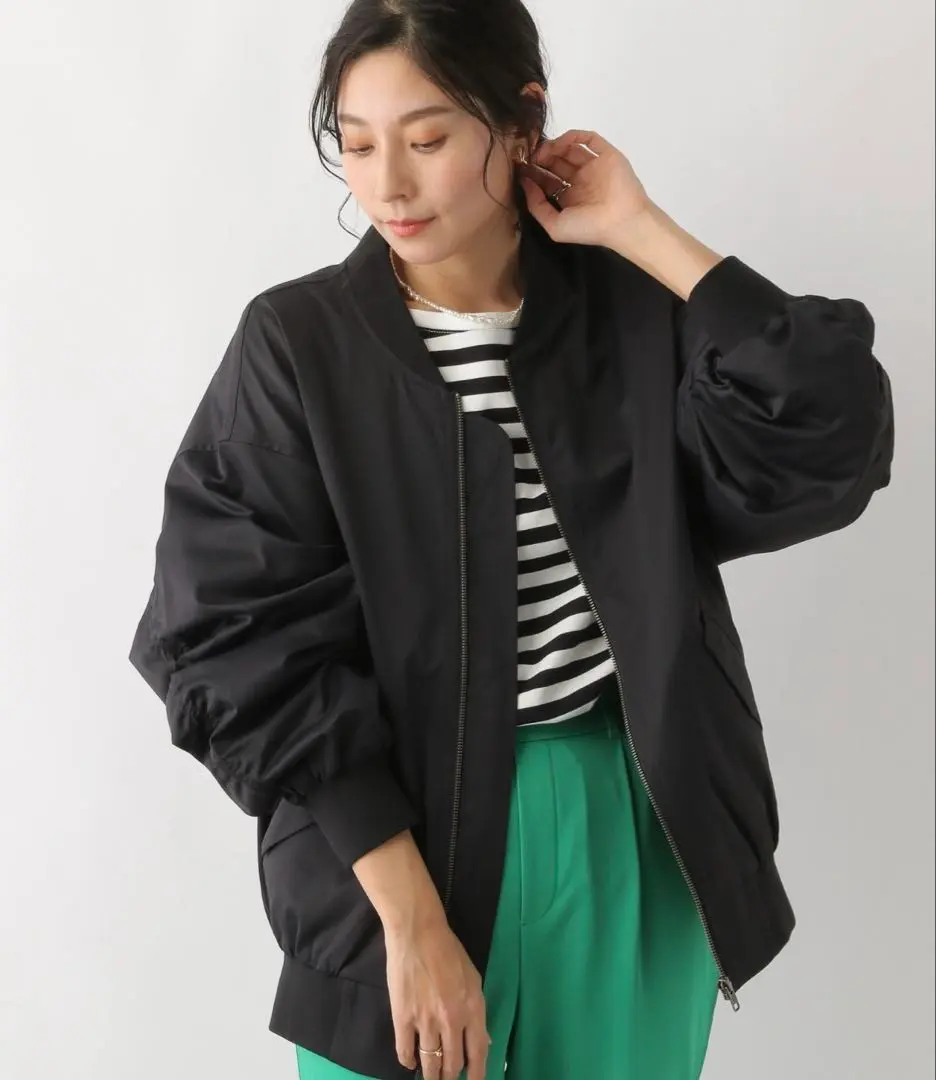 【ゆき】LEPSIM レプシィム レースブルゾン ブラック LEPSIM｜スライバーBIGブルゾン | Rakuten Fashion(楽天