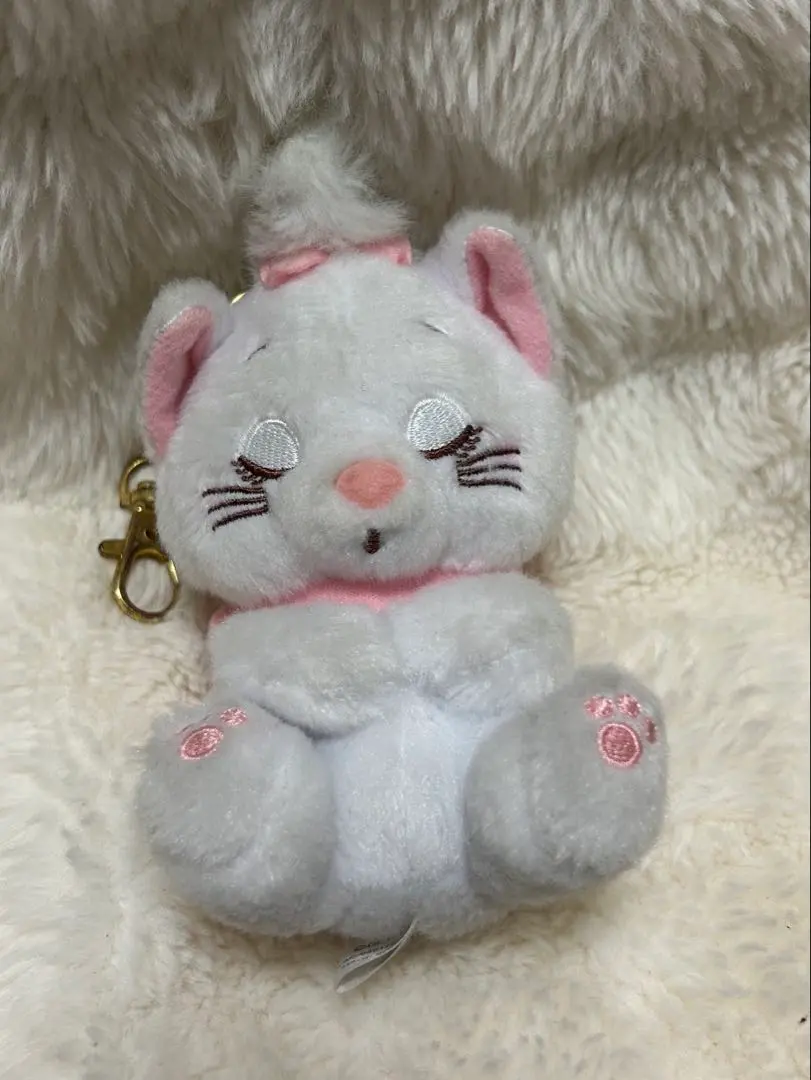 Thumbnail of Marie Nodding Plush Keychain - Disney Store - Sold Out