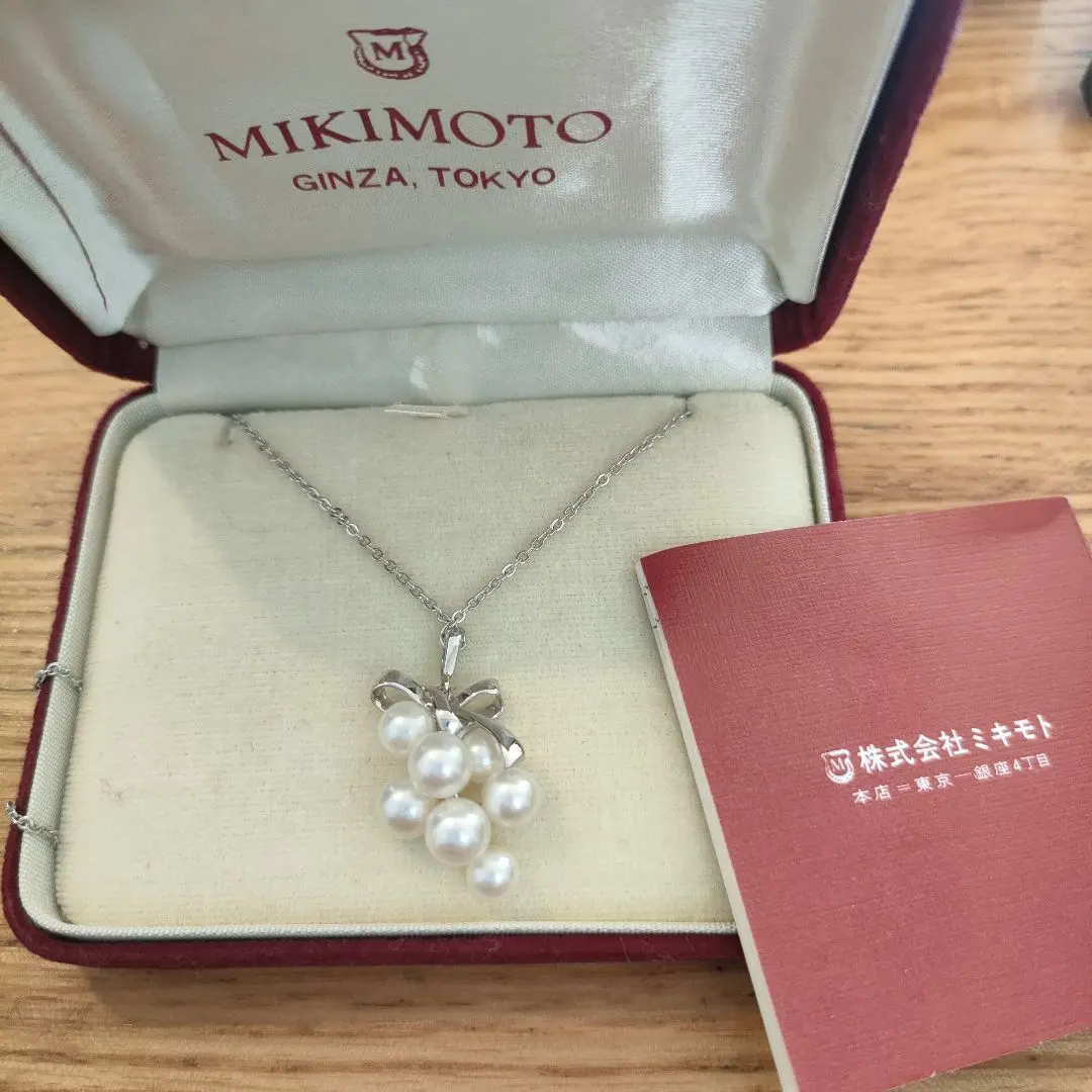 ⭐️MIKIMOTO⭐️ヴィンテージ SV パール ぶどうデザインネックレス MIKIMOTO ミキモト 美品 パール アメジスト ぶどう ペンダント
