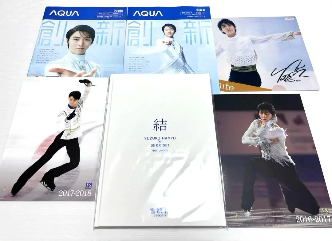 羽生結弦 ノベルティ クリアファイル 複製サイン入り、ステッカー、ボールペン - メルカリ