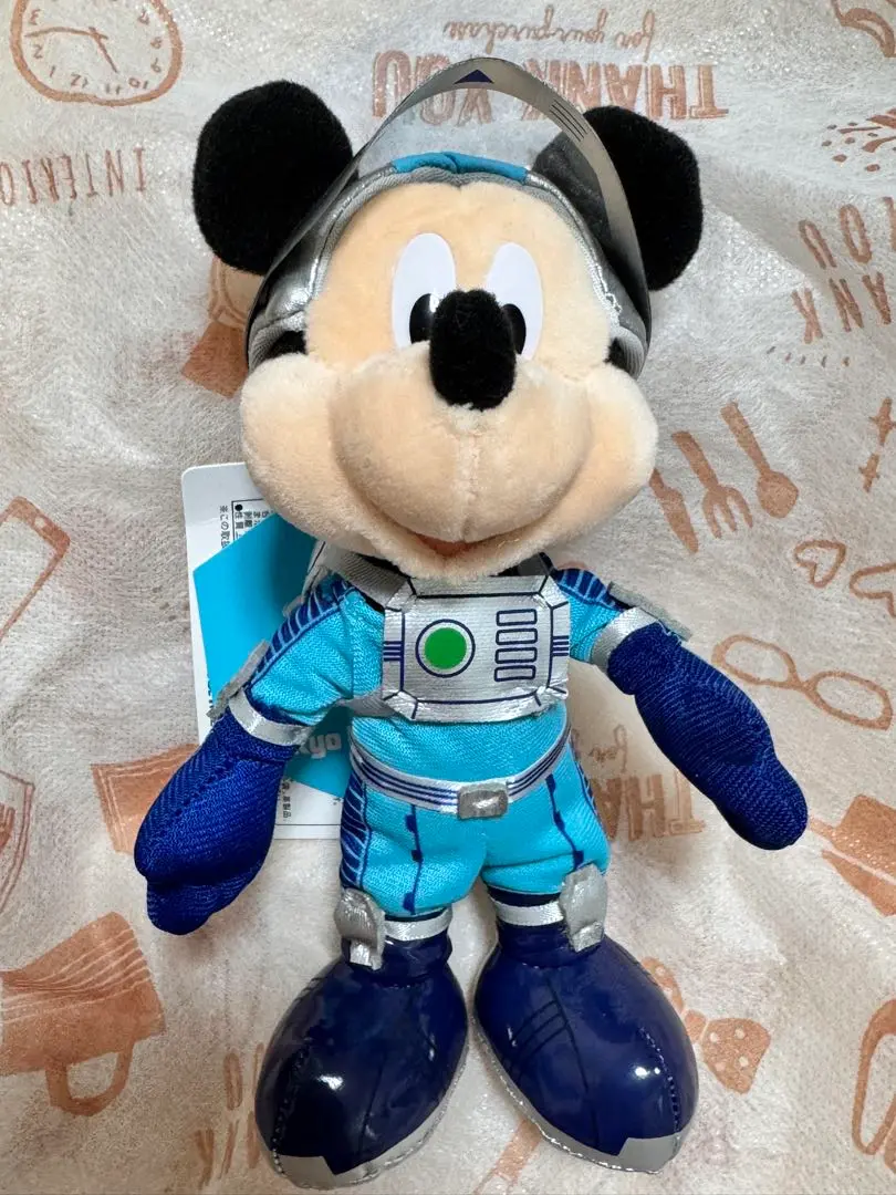 ディズニー　スペースマウンテン　ミッキー　ぬいぐるみバッチ　2個セット　ぬいば 2025年最新】 ミッキー ぬいぐるみバッジ スペースマウンテンの