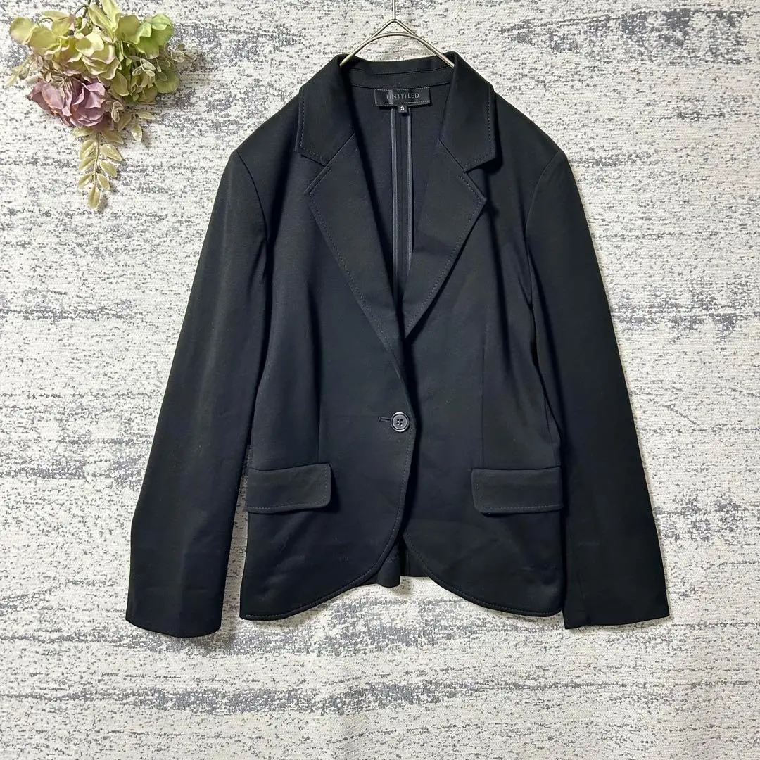 Thumbnail of UNTITLED Cotton Tailored Jacket Black L Stretch Made in Japan