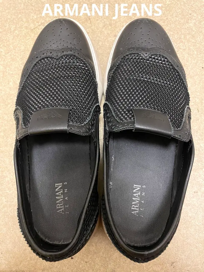 【新品未使用】ARMANI JEANS アルマーニジーンズファブリックスニーカー 2025年最新】アルマーニジーンズ メンズ スニーカーの人気