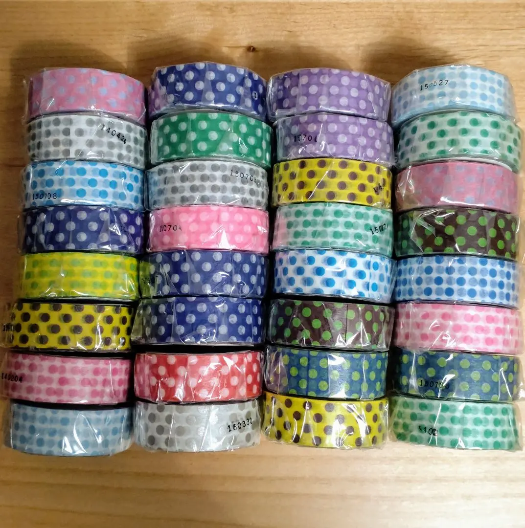 Thumbnail of 894. New mt Limited Edition Masking Tape, Discontinued Dot Pattern, 32 Pieces