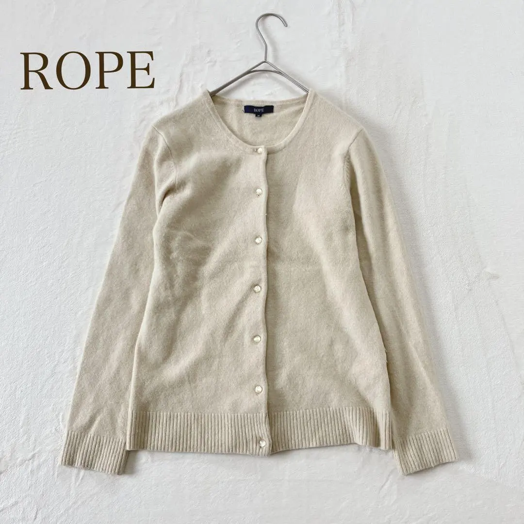 Thumbnail of Rope [M] Cardigan Angora Fluffy Outerwear Logo Button Solid Color