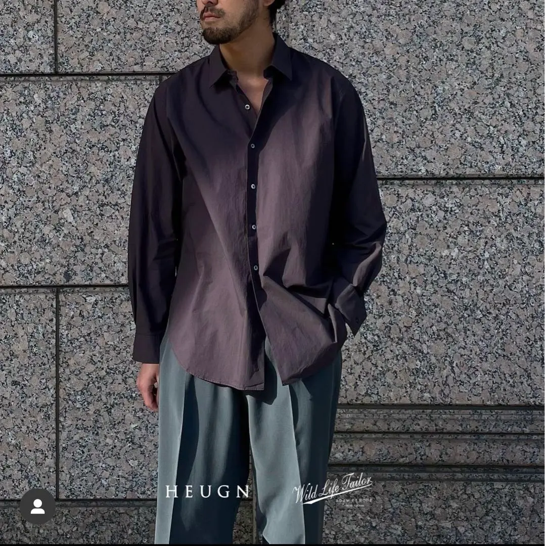 HEUGN】Alan Linen Color Chambray Shirts - HUUKU