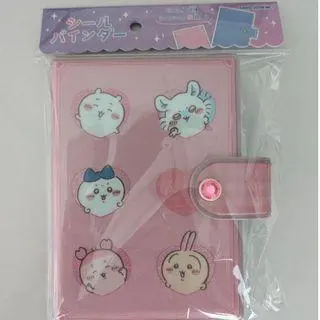 Thumbnail of Pink planner cover with character stickers
