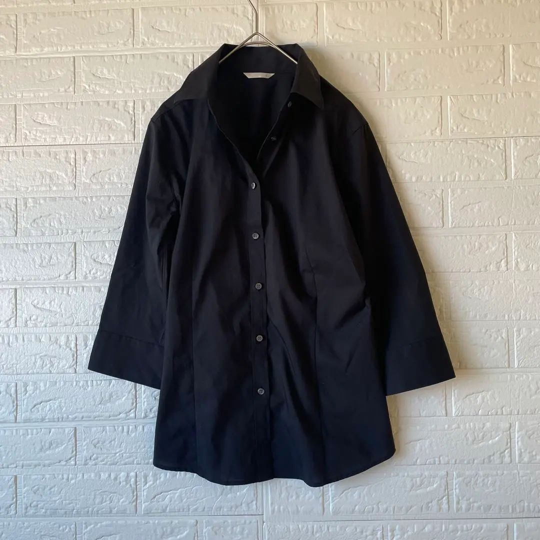 Thumbnail of [Excellent Condition] UNIQLO Black 3/4 Sleeve Shirt L