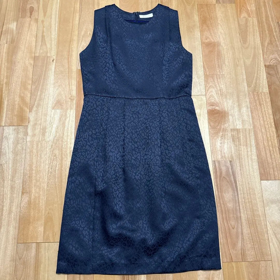 Thumbnail of Dark Navy Dress with Subtle Leopard Print - Formal/Semi-Formal