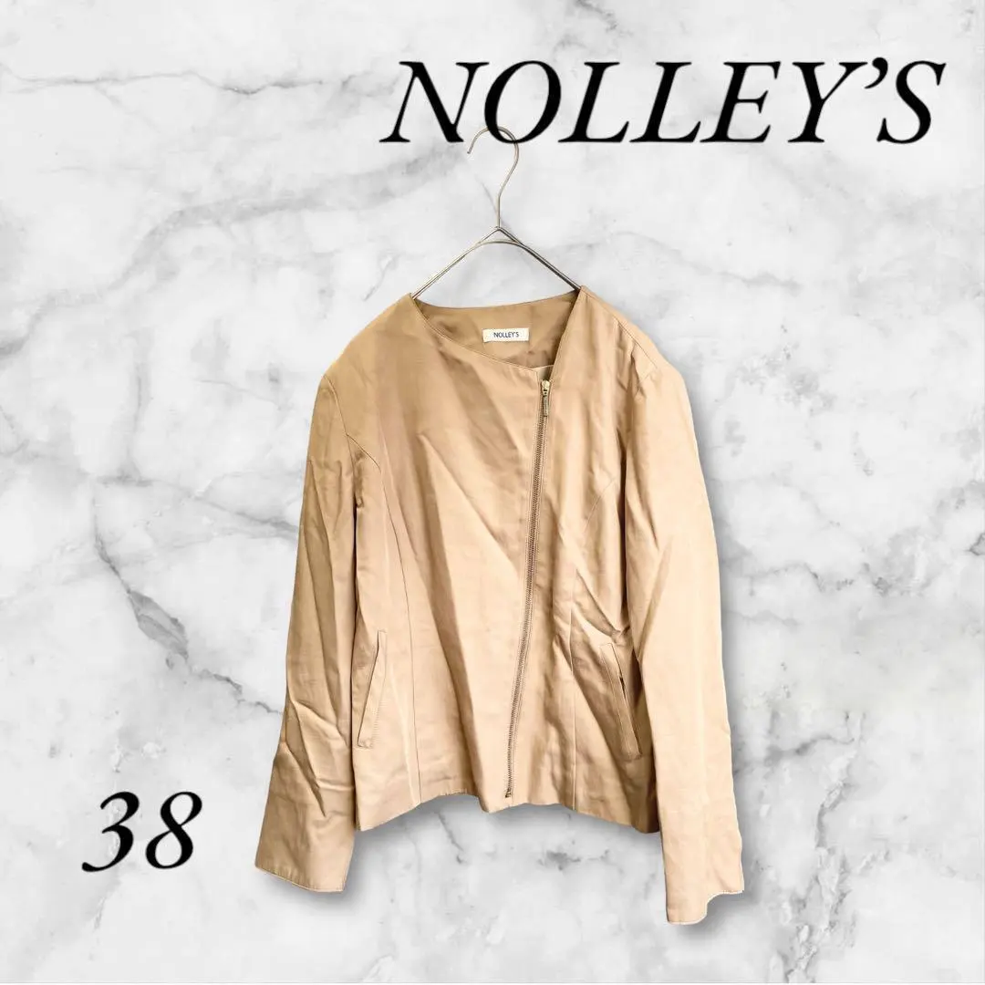 Thumbnail of [Defective Item] NOLLEY'S No-Collar Jacket Stylish Zipper Lightweight