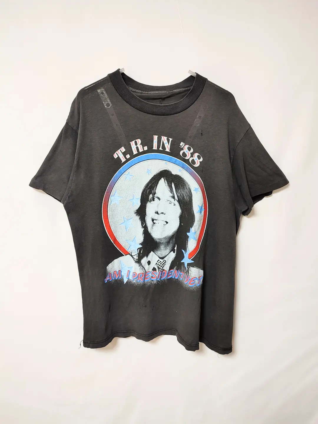 ビンテージ90's○Todd Rundgren両面プリントTシャツ黒size XL