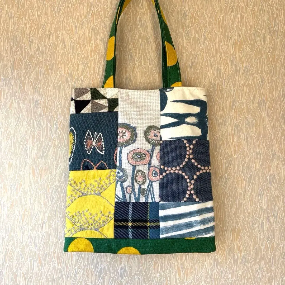 Thumbnail of Unfinished/Defective (訳あり) Minä Perhonen Handmade Patchwork Tote Bag, New with Tags