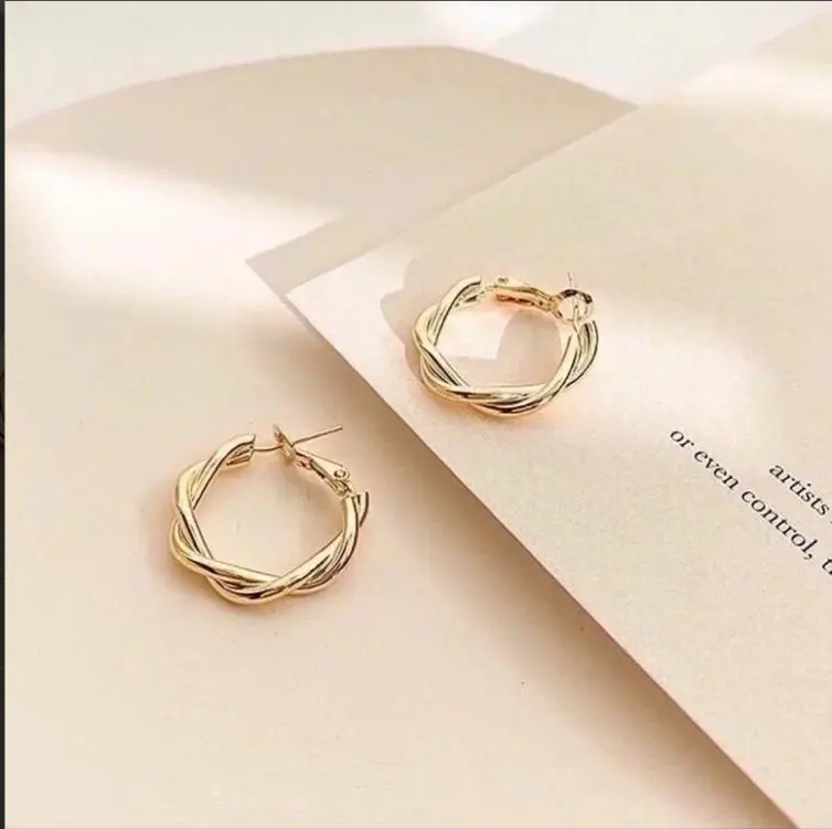 Thumbnail of Hoop gift, cute, K18, elegant, gold, simple, luxurious, elegant