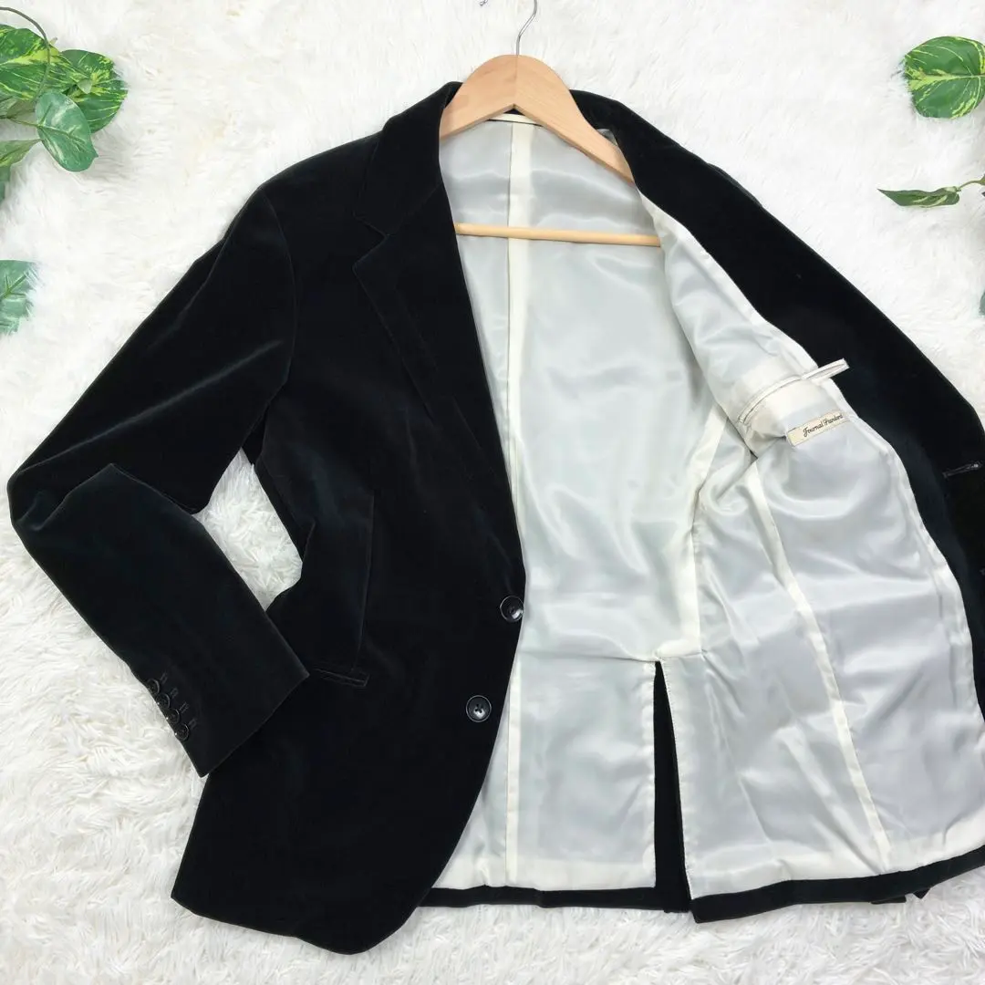 美品 Journal Standard 絲絨 無結構西裝 總內襯 單排扣 M 的縮圖