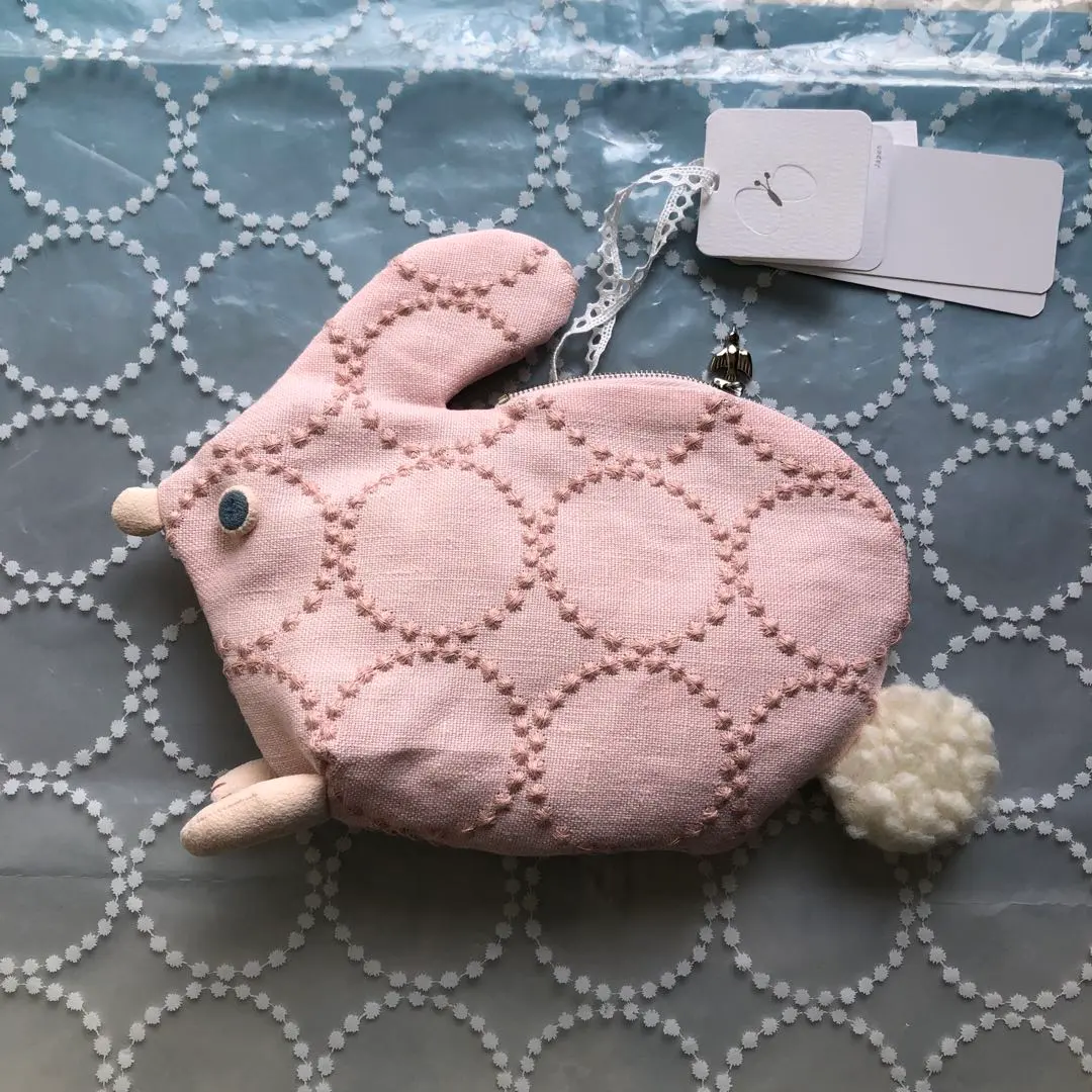 ミナペルホネン usa pouch うさポーチ　ピンク　新品・未使用 usa pouch発売のお知らせ。7月29日～ - minä perhonen