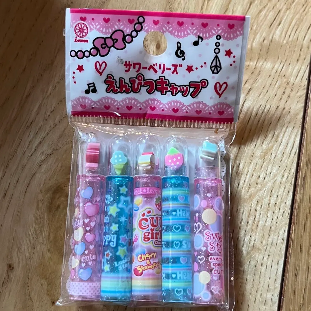 Thumbnail of Sour Berries Pencil Caps Heisei Retro Erasers