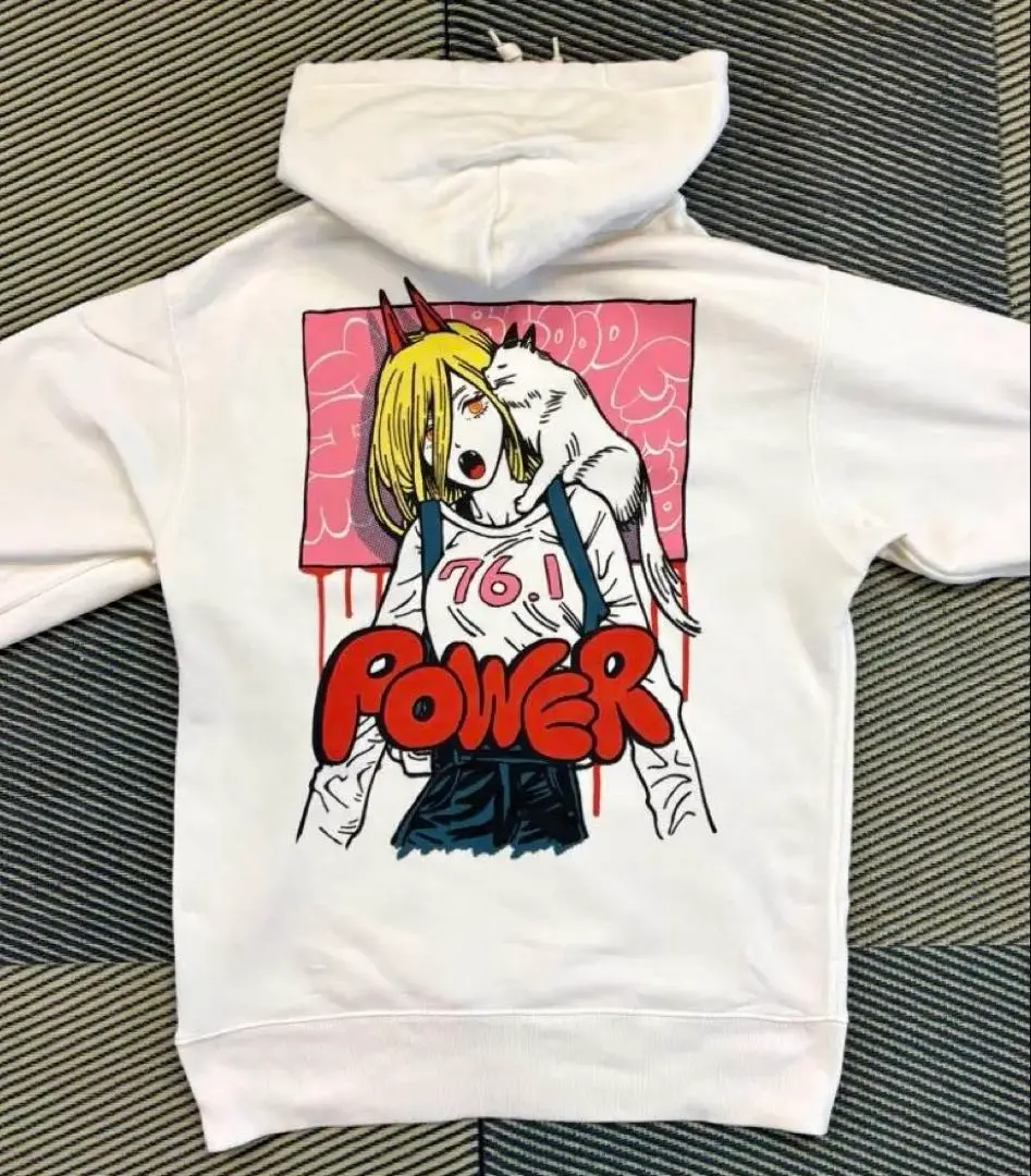 値下げ中glamb×チェンソーマン パワー　パーカー ホワイトサイズXL 正規品 予約商品】glamb (グラム)×チェンソーマン Power Hoodie White