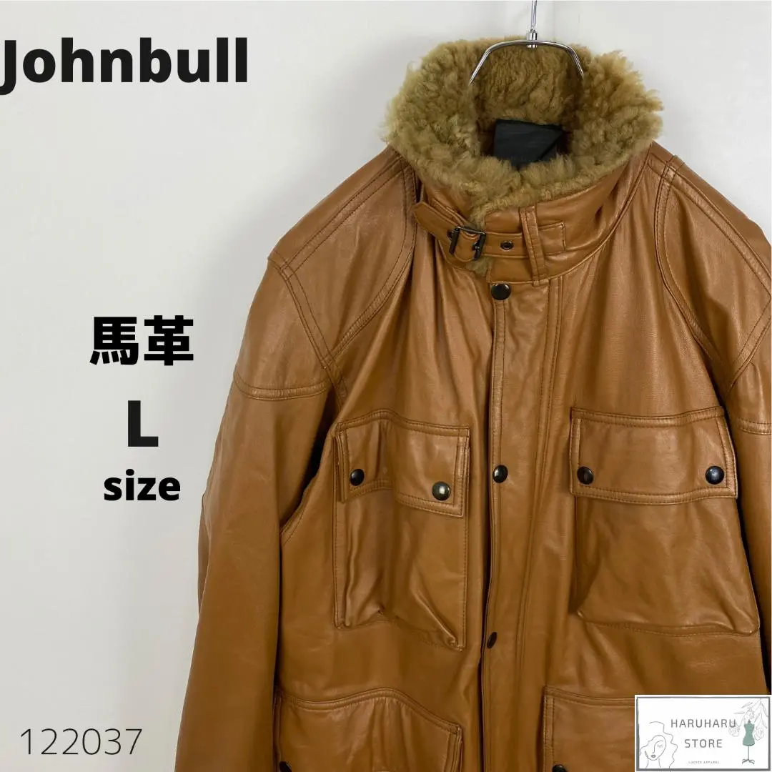 ★美品★【Johnbull/ジョンブル】ラムレザーブルゾン　定価6.6万円 ah056.jpg