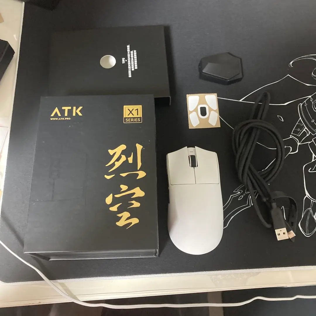 ATK X1 ProMax 8kドングル付き ATK X1 pro max マウス ホワイト+8Kドングル ゲーミングマウス