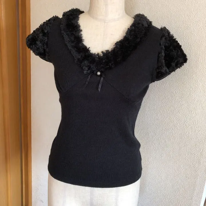 Thumbnail of New Fur-Trimmed Top Knit