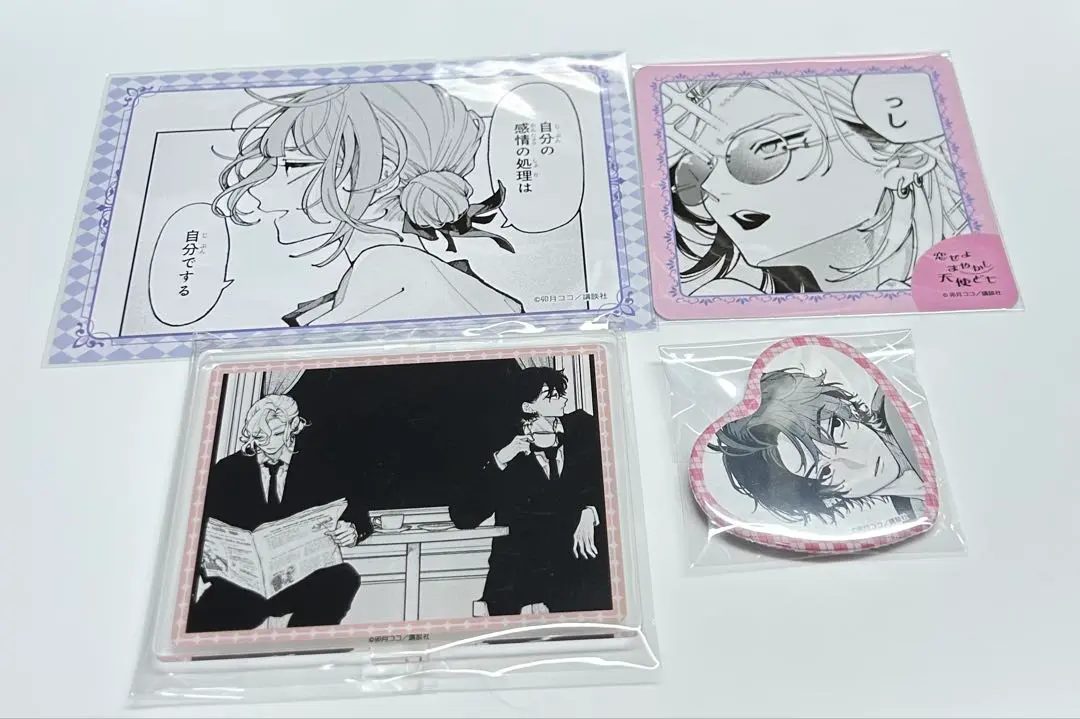 Thumbnail of Fall in Love with False Angels POPUP Acrylic Stand, Can Badge, Bonus, Coaster