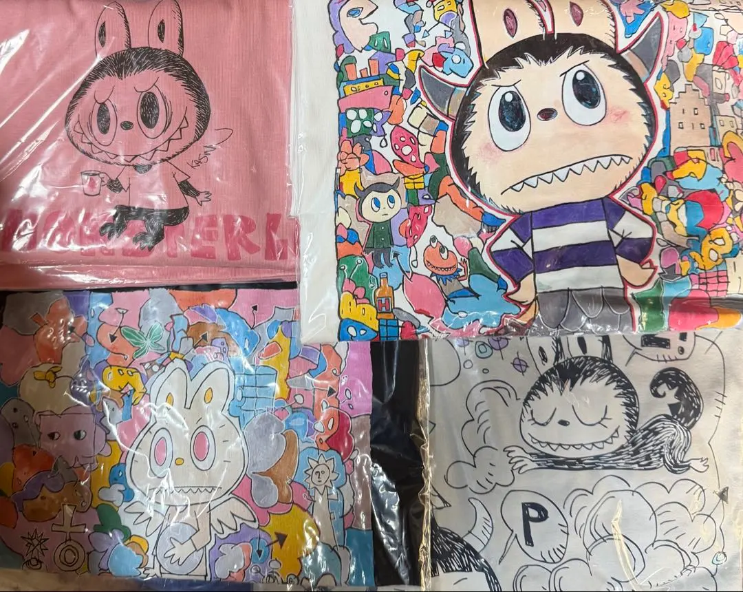 Thumbnail of New UNIQLO POPMART x UT Labubu T-shirts, 3XL, Set of 4