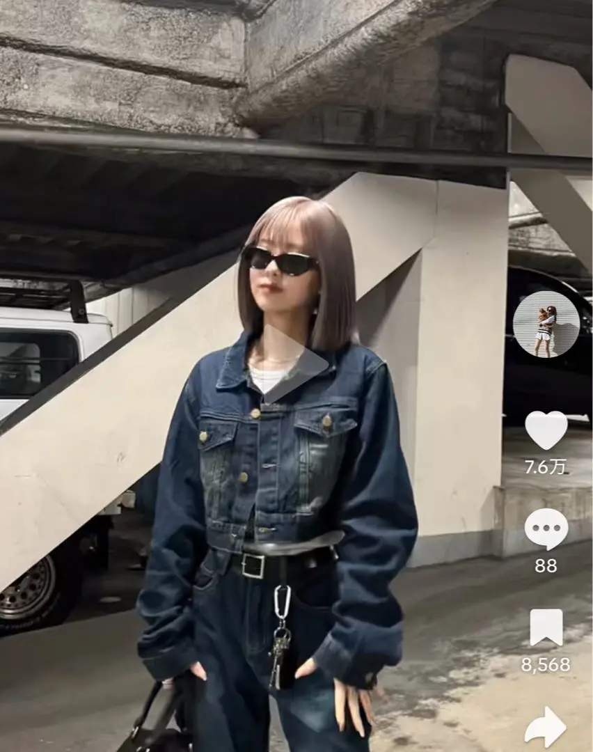 NUGU CRAMMYヴィンテージライクデニム セットアップ ジャケット