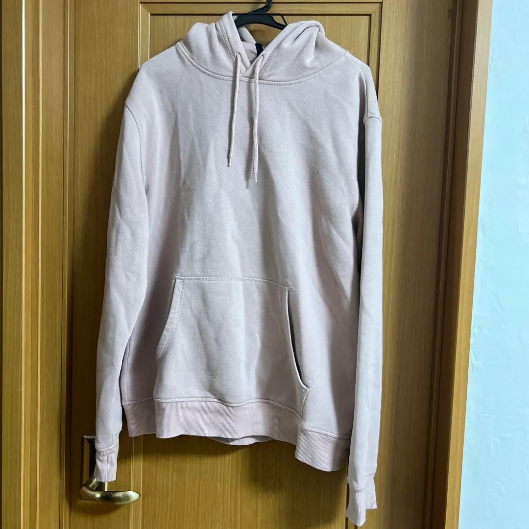 Thumbnail of H&M Light Pink Hooded Parka, Size L 【003】