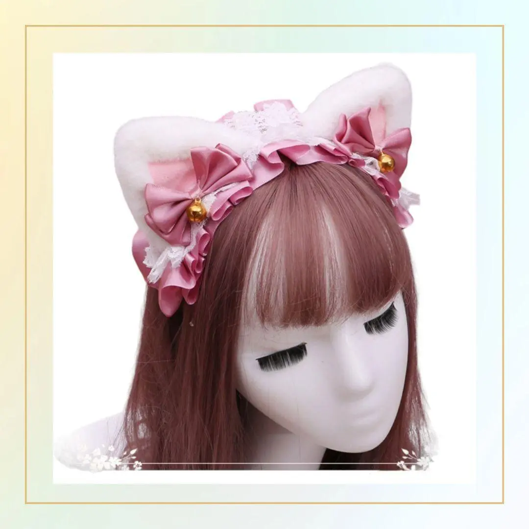 Jamieエーエヌケー 猫耳ヘッドドレス サイバー ロリータ ケモ耳