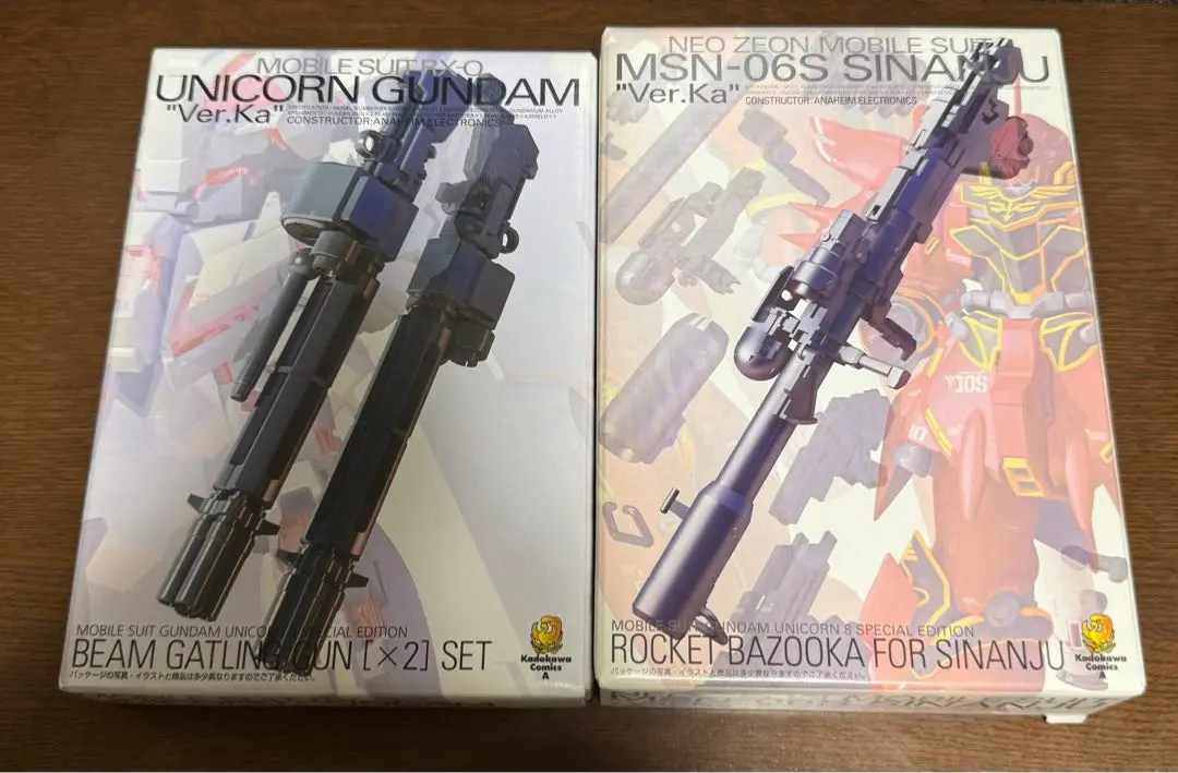 ユニコーンガンダム Ver.Ka MG 1/100 ビームガトリングガン2丁付き ユニコーンガンダム Ver.Ka MG 1/100 ビームガトリングガン2丁