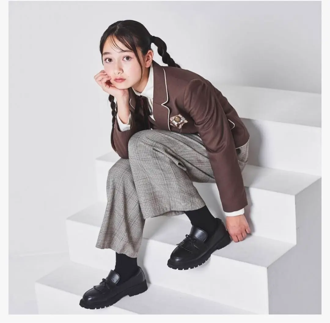 【極美品】卒服　165 エルアンノワール　フォーマル パンツスーツ　セットアップ セール】Wロングジャケットパンツスーツ（スーツセット）｜ELLE