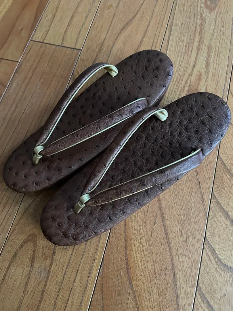 arinko【未使用】JRA認定 オーストリッチ和装バッグ草履セット 草履バッグセット ≪訪問着・振袖用≫ 和装小物 さんび 日本製