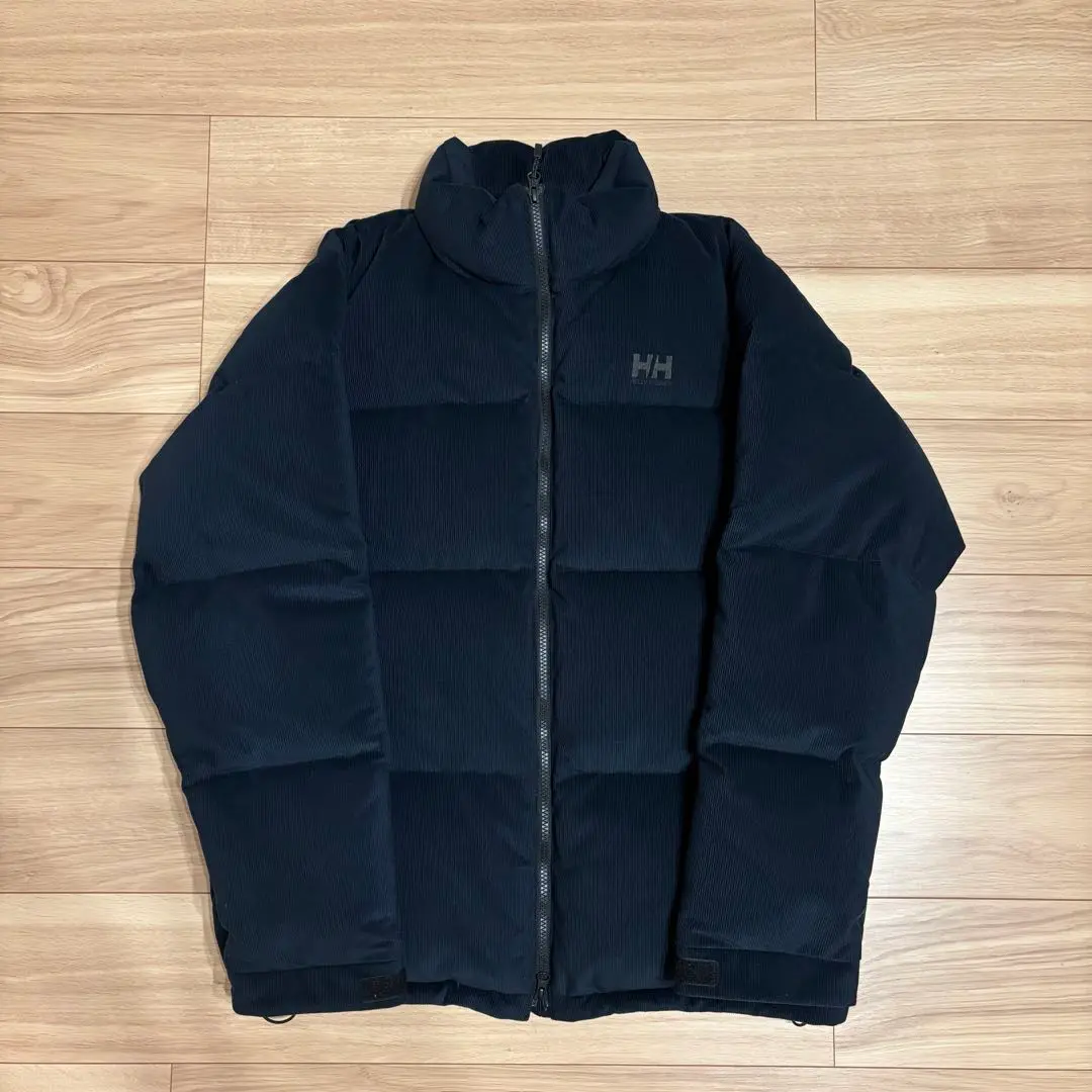 美品！Helly Hansen コーデュロイ　ダウンジャケット XL ネイビー 美品！Helly Hansen コーデュロイ ダウンジャケット XL ネイビー