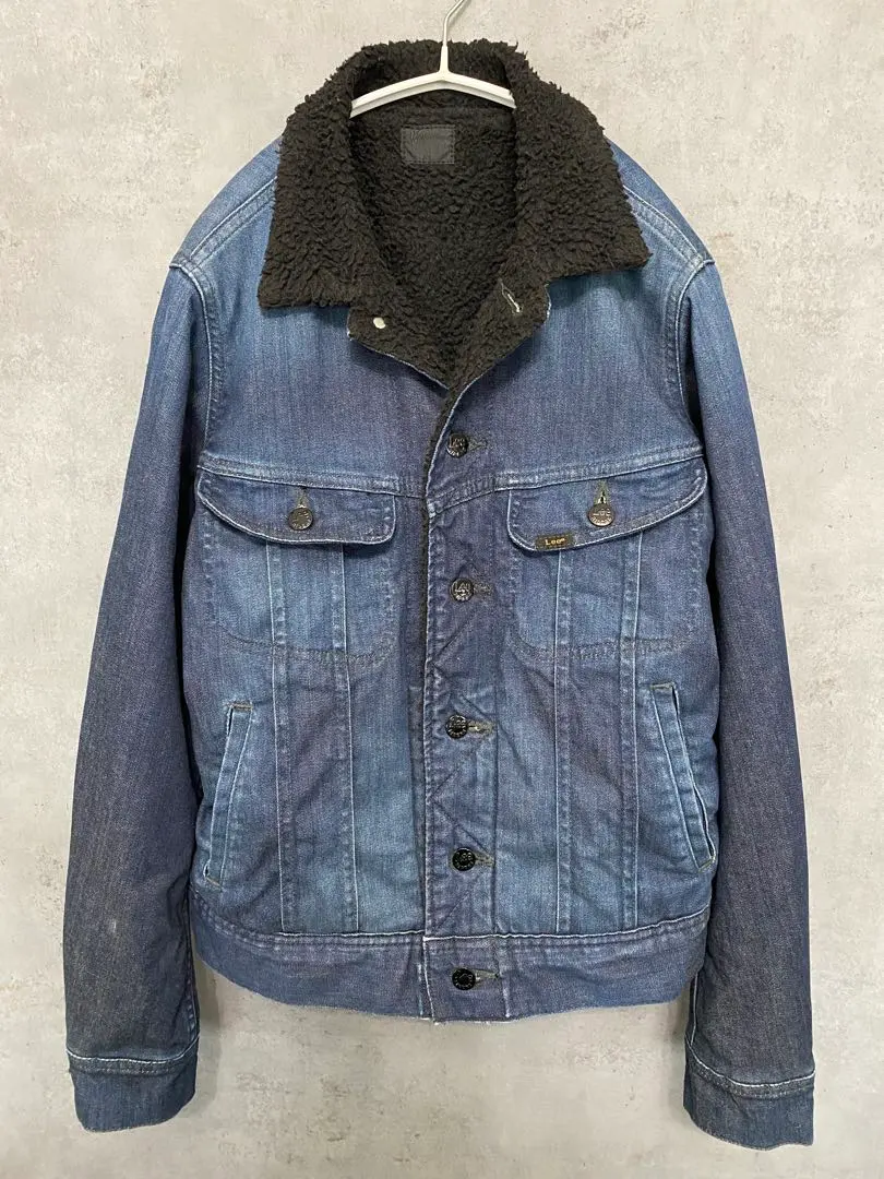 Thumbnail of Lee RIDERS Black Boa Denim Jacket S Nano Universe Exclusive