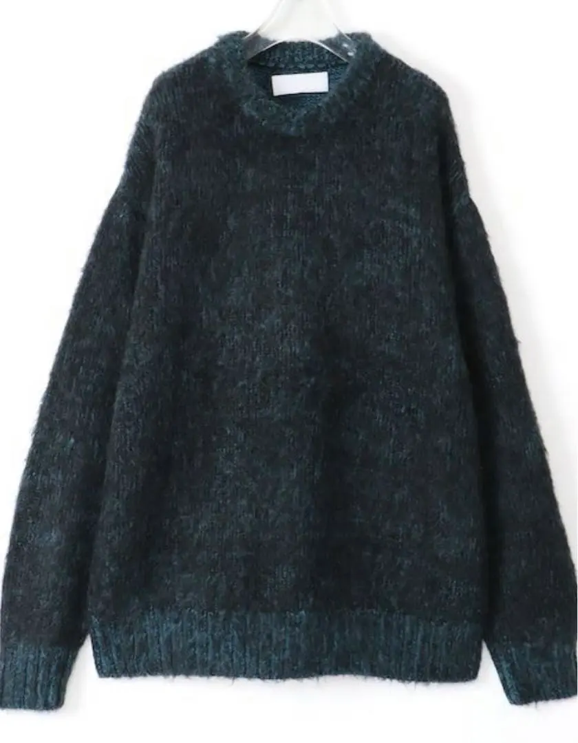 Thumbnail of NEONSIGN Mohair Knit Pullover, Size M, Black x Blue