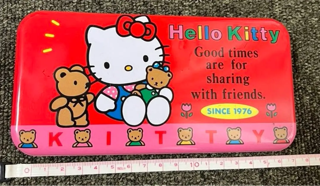 Thumbnail of [Vintage] Kitty Pencil Case Can Pencil Box Can Pen Case 1991 Heisei Retro Retro
