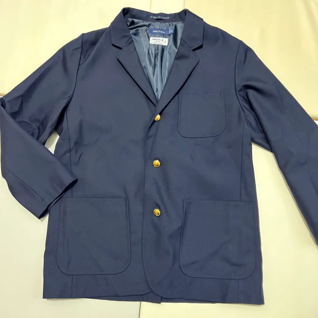 NAUTICA ネイビーブレザー3Bジャケット L 3B BLAZER / 3Bブレザー / 紺ブレ（テーラードジャケット