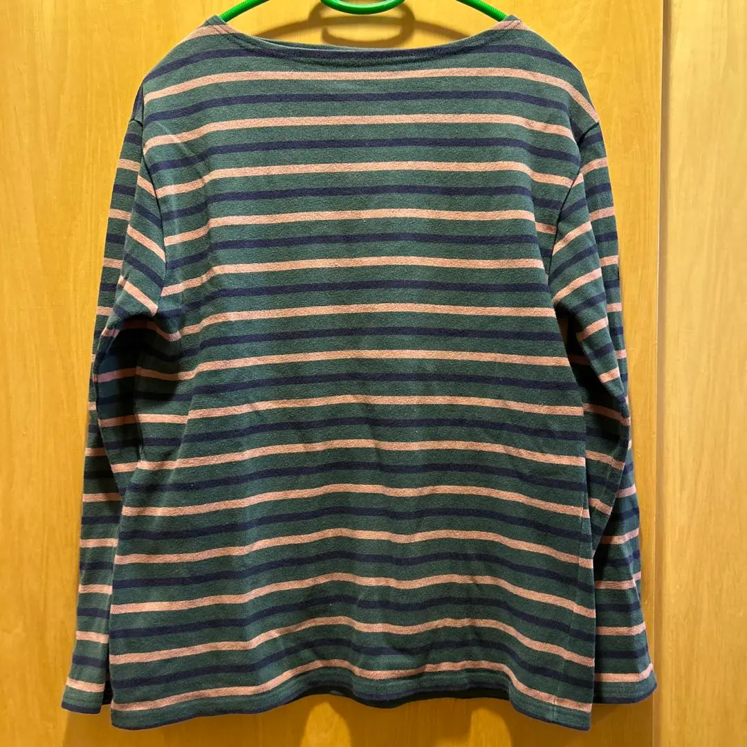 Thumbnail of SAINT JAMES Green and Pink Striped Long Sleeve T-shirt