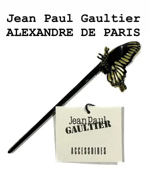 JeanPaulGAULTIER ジャンポールゴルチエ 蝶バレッタ フランス製 JeanPaulGAULTIER ジャンポールゴルチエ 蝶バレッタ フランス製