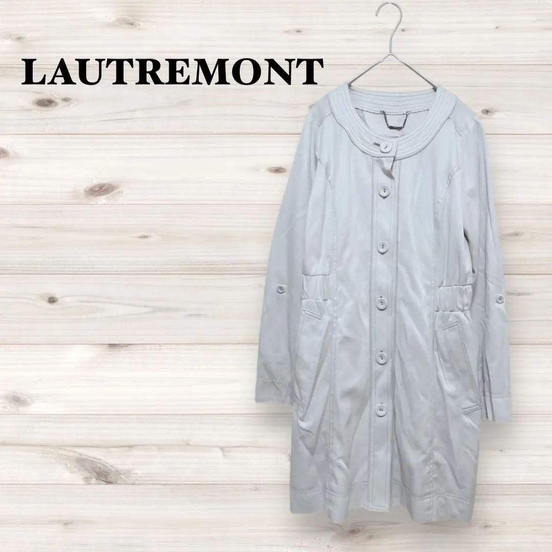 Thumbnail of Lautreamont [S] Long Coat Trench Roll-up Sleeves Outerwear Elegant Winter