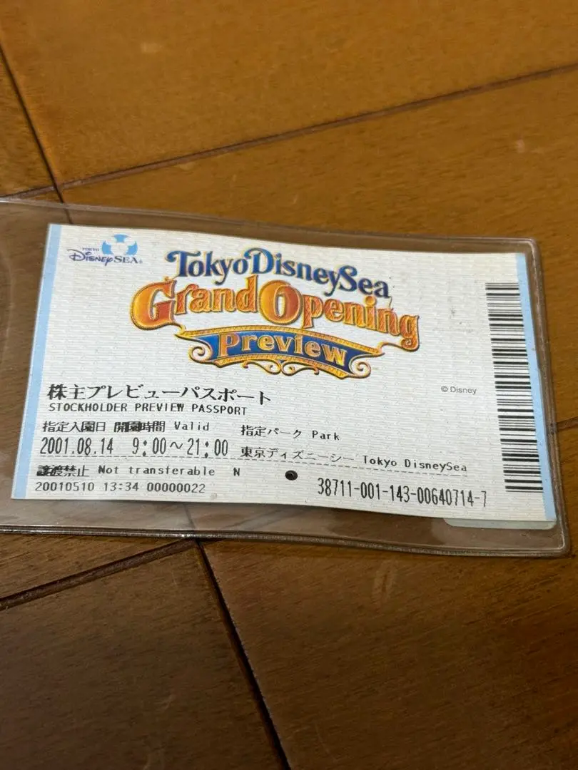 ディズニーシー グランドオープニングプレビューパスポート 美品