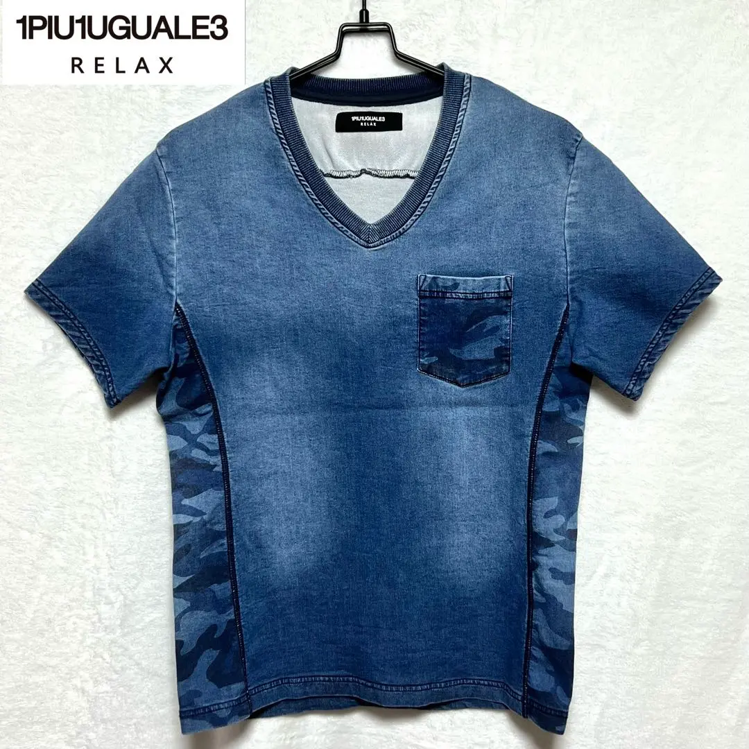 【完売品】【L】1PIU1UGUALE3 迷彩 ポロシャツ メンズ 1piu1uguale3 GOLF ポロシャツ メンズ ゴルフ カモフラ 迷彩