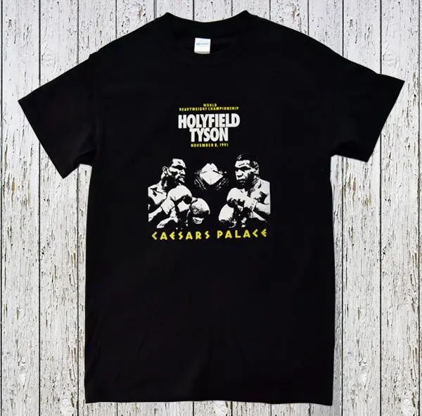 タイソンVSホリーフィールド戦オフィシャルTシャツ USED］90's 