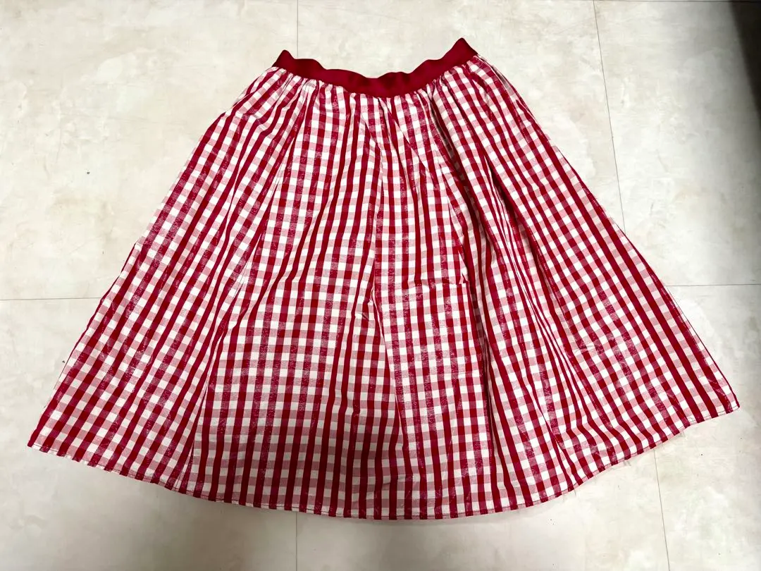 Thumbnail of JILL STUART Gingham Check Tulle Flare Skirt Midi Length - Excellent Condition