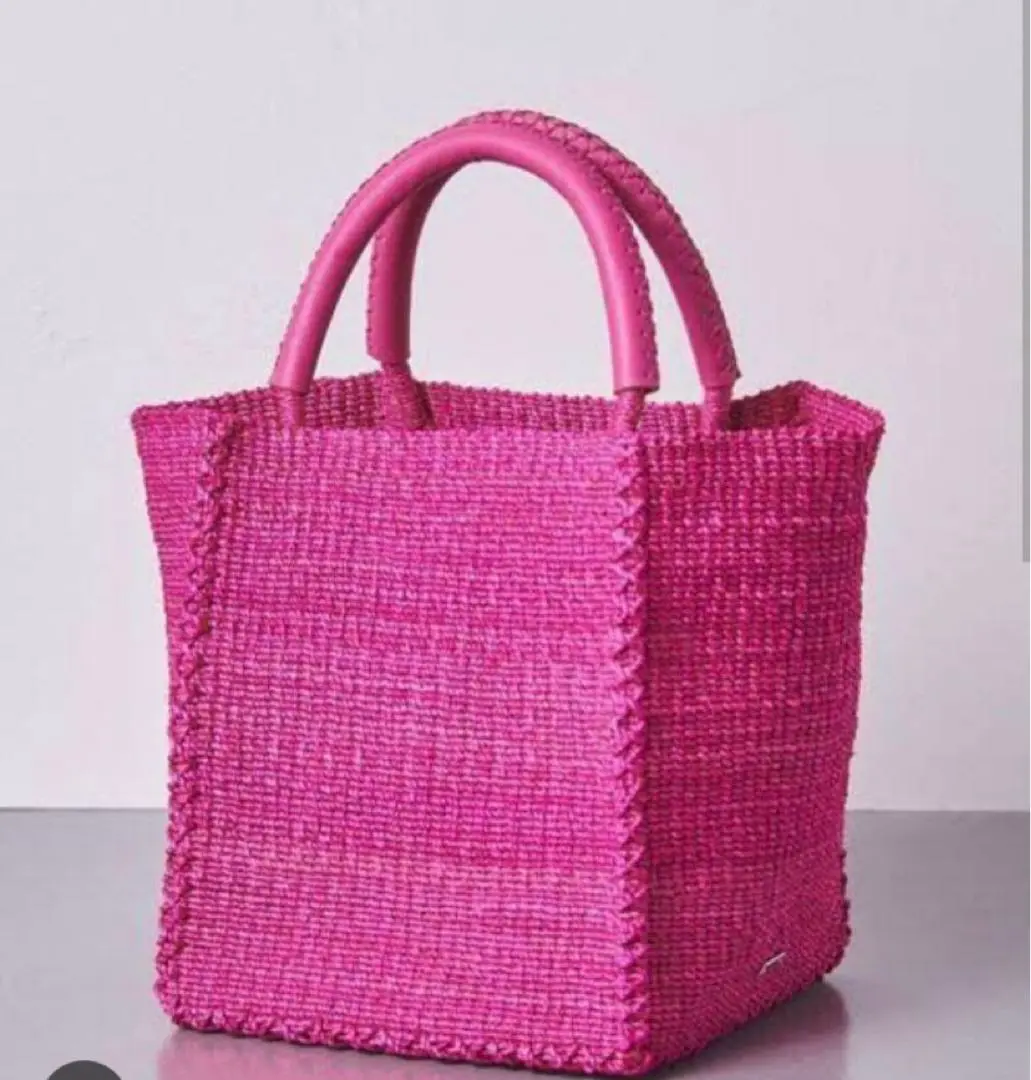 ユナイテッドアローズ　UWSC ABACA スクエア トートバッグ　カゴバッグ ユナイテッドアローズ UWSC ABACA スクエア トートバッグ かごバッグ
